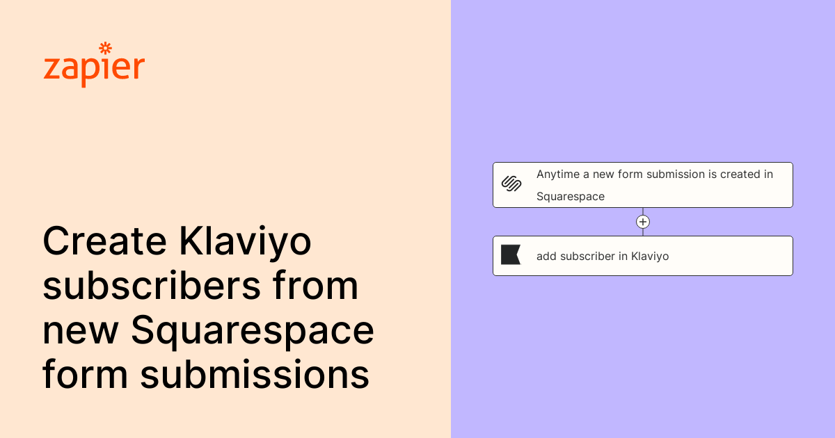 Anytime a new form submission is created in Squarespace, add subscriber