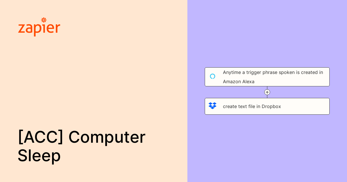 A zap that will put your computer to sleep any time the phrase is given