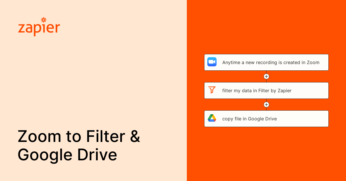 Anytime a new recording is created in Zoom, filter my data in Filter by