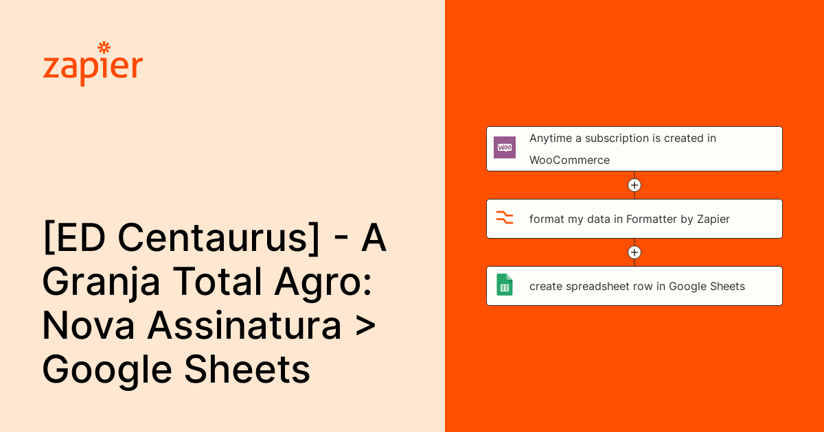 Anytime a subscription is created in format my data in