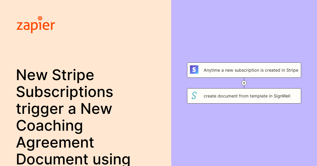 Anytime a new subscription is created in Stripe, create document from a ...