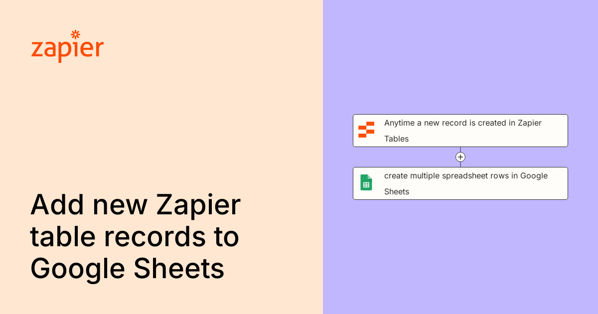 Anytime a new record is created in Zapier Tables, create multiple ...