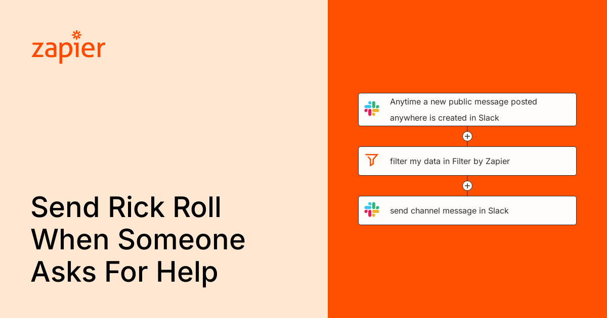 Anytime a new public message posted anywhere is created in Slack, use a ...
