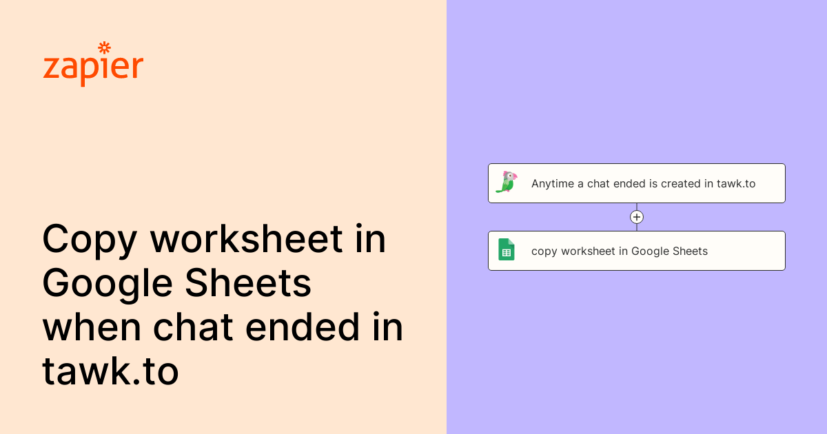 Anytime a chat ended is created in tawk.to, copy worksheet in Google ...