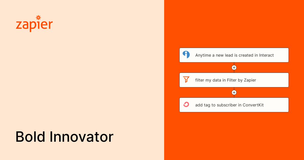 Anytime a new lead is created in Interact, filter my data in Filter by