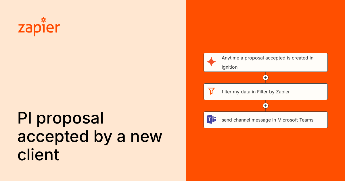 Anytime a proposal accepted is created in Ignition, filter my data in