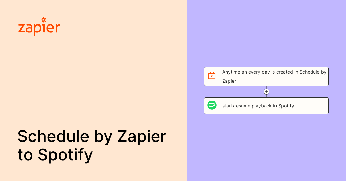 Anytime an every day is created in Schedule by Zapier, start/resume