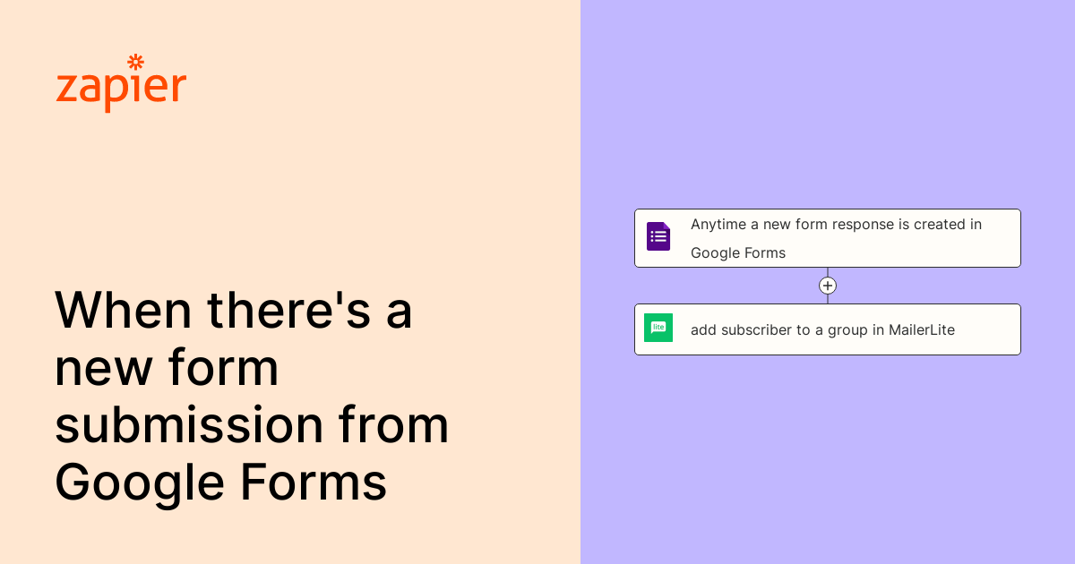 Anytime a new form response is created in Google Forms, add subscriber ...