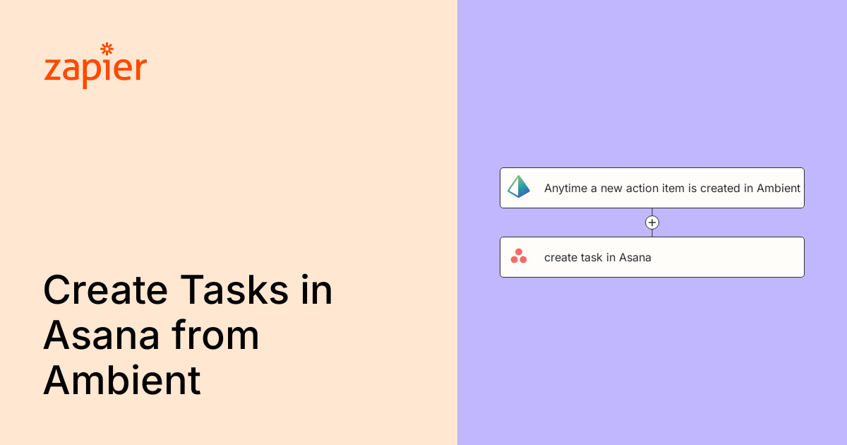 Anytime an Ambient meeting summary containing Action Items is published ...