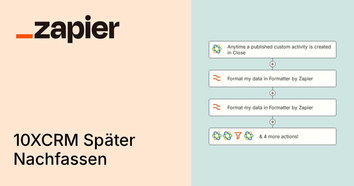 Anytime a published custom activity is created in Close, format my data ...