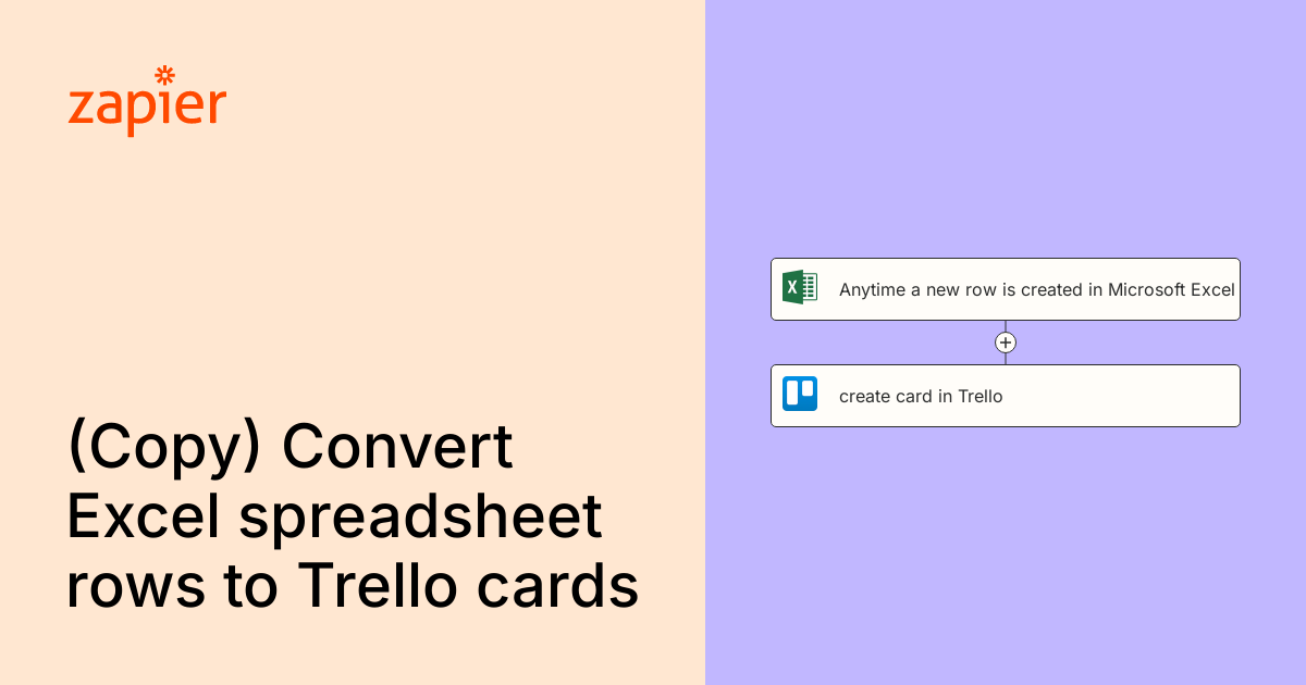 Anytime a new row is created in Microsoft Excel, create card in Trello