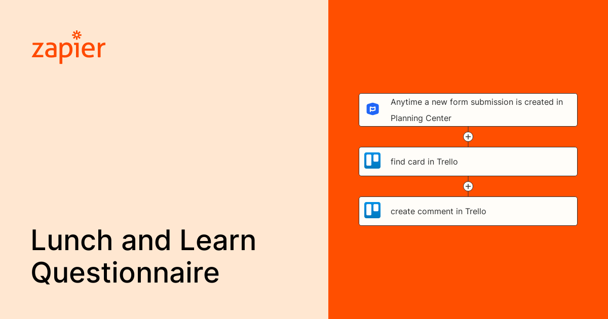 Anytime a new form submission is created in Planning Center, find card