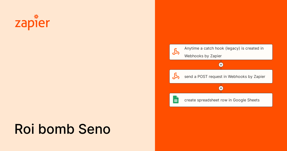 Anytime a catch hook (legacy) is created in Webhooks by Zapier, send a