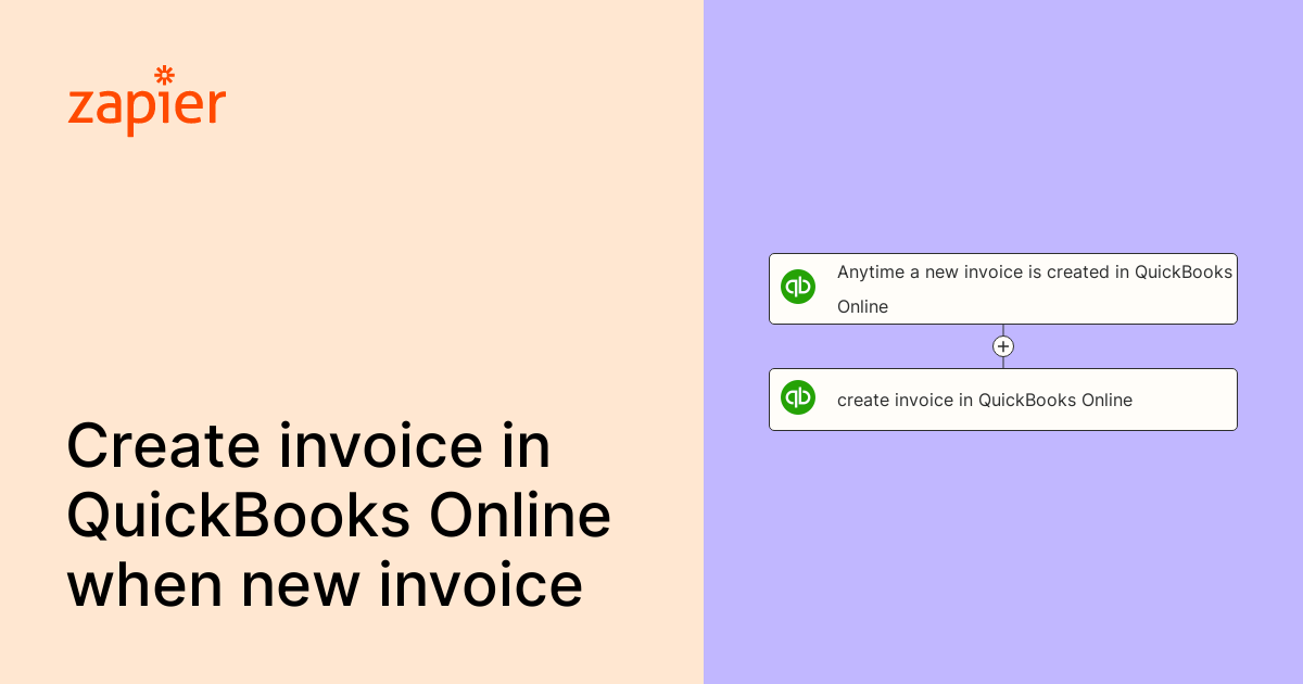 Anytime a new invoice is created in QuickBooks Online, create invoice